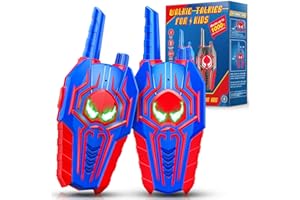 Hapikids Walkie Talkies, Boy Toys Age 4 5 6 Spider Toy for 4 5 6 Year Old Gift Ages 5 6 Year Old Spider Walkie Talkies Outdoor Toys Toddler Kids Gift Blue