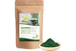 ‎MYNATURA Mynatura Bio Chlorella Algen Pulver 250g I gemahlen I Vegan I Eiweiß I Mineralien I Rohkostqualität I Smoothie I Protein I DE-ÖKO-044 I 250g (PULVER)