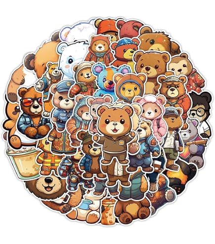 500 Autocollants Animaux Ronds - 8 Motifs Mignons - 2.5cm - Déco Cartes Et Objets - AYNKH