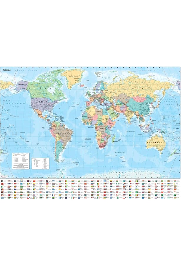 Maps International Giant World Wall Map Mega Map Of The
