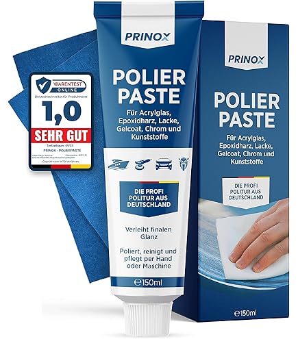 NCTNCX 7-teiliges Polierset - 150mm Polierschwämme Klett, Für Auto & Oberflächen