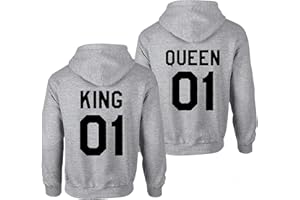Couples Shop King Queen Pullover Pärchen Hoodie Set