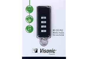 Visonic RWM-CSB-XFX PowerG KF-235 PG2 UK Power Master 4 Button Two-Way Keyfob