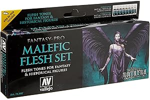Vallejo VAL74102 AV Fantasy Set - Carne maléfica, 18 ml (paquete de 8)