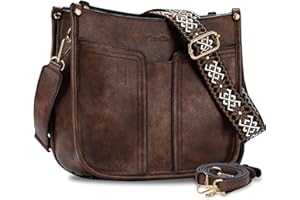 Chase Chic Sac a main femme,Sac Bandoulière Femme en Cuir avec 2 Pcs Bretelles Réglables et Amovibles pour Voyager/Travailler