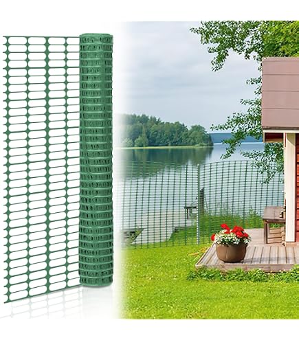 Clôture Mobile De Jardin 30m X 1m - Filet De Protection Pour Animaux, Camping Ou Chantier - Noir