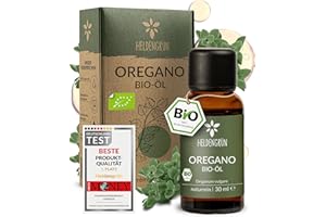 ‎HELDENGRÜN Heldengrün® BIO Oregano Öl [HOCHDOSIERT] mit +82% Carvacrol - Zertifiziertes Lebensmittel zum Einnehmen - Oreganoöl Bio aus Griechenland - Oregano Oil