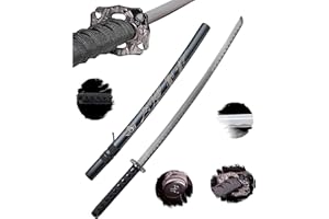 ‎57 SPECIAL REPLICAS Katana Schwert echt Samurai Schwert aus Stahl mit Einer Scheide und Stand zur Dekoration für einen Sammler oder als Geschenk