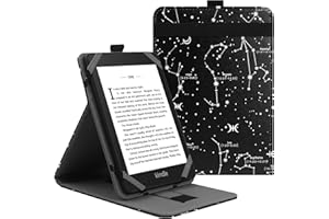 VOVIPO Custodia protettiva universale per kindle Paperwhite Kobo e-Reader da 6 pollici, custodia Stand Folio per Kobo/Kindle/Tolino/Pocketbook/Sony 6", con angoli di visualizzazione multipli-COS