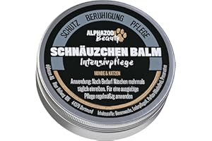 alphazoo Schnäuzchen Balm Chiens et Chats 50 ML, Baume pour Le Nez et Le museau, apaise et soigne Le Nez Sec et gercé, baume pour Le Nez Sec des Chiens, Hydrate la Peau Museau
