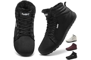 Schuvox Botas Otoño Invierno Impermeable Zapatillas Barefoot Trail Minimalistas Caminar Hombres Mujer Zapatos Senderismo Unisex Descalzos Antideslizantes Transpirables