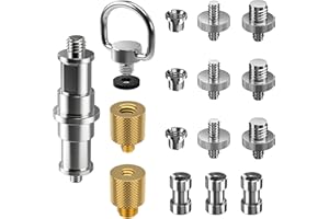 ‎VENTVINAL Ventvinal Stativ Schraube, 16 Stück 1/4 auf 3/8 Zoll Schrauben Konverter Adapter für Kamera, Stativ, Einbeinstativ, Schnellwechselplatte, Kugelkopf, Licht Standplatz, Kameragurt, Kamera Käfig