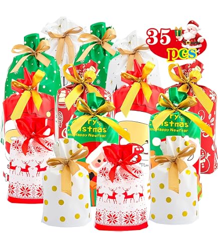 Lot De 3 Chaussettes De Noël à Suspendre - 34x18cm - Motifs Père Noël Et Animaux