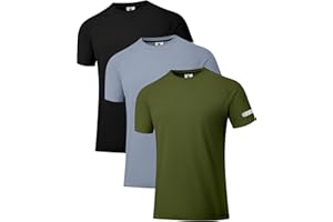 Holure Men's Quick-Dry Sportswear T-Shirts,1/3/5 Pack Breathable Moisture Wicking Gym Tops for Training & Workout,Short Sleeve Tees