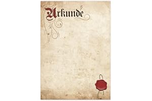 TypeStoff Urkunde Blanko in Elefantenhaut-Optik für Gelegenheiten wie Auszeichnung, Belobigung, Ehrung, Anerkennung und Jubiläum im Privatbereich, im Beruf oder im Verein (5 Stück) - MP-00155-5