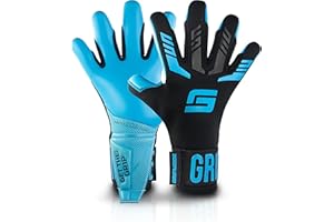 Gripmode Aqua Hybrid Guanti da portiere per tutte le condizioni atmosferiche con rivestimento Griptec® Latex I Abbigliamento calcio bambini I Accessori sportivi adolescenti e adulti I Taglia 7-11