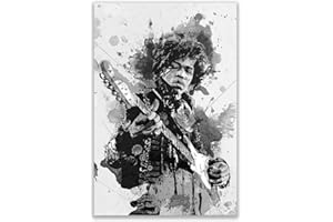 Kunstbruder Jimi Hendrix Guitar SW (różne rozmiary) - Obrazy na Ścianę, Druk Artystyczny na Płótnie 60 x 90 cm