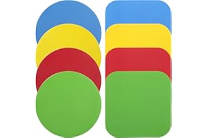 LUTER 8pz Apri Barattolo in Gomma, Apribarattoli in Silicone Multifunzione Antiscivolo Resistente al Calore Sottopentola in Silicone Jar Opener Quadrate e Rotonde per Anziani Mani Deboli (4 Colori)