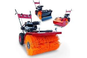 KnappWulf Balayeuse KW240E avec une largeur de balayage de 60 cm - Démarrage électrique - Pelle à neige - Bac de récupération