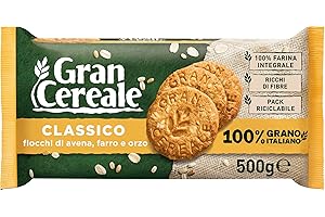 Gran Cereale Biscotti Gran Cereale Classico, Ricchi di Fibra e Fosforo, 500 g