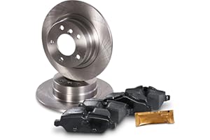 ENVA MADE FOR QUALITY BESTPRICE Juego de frenos eje trasero incl. discos de freno Ø 296 mm completos + pastillas de freno traseras, compatible con BMW Serie 1 (E81), 1 (E87), 3 (E90), 3 Coupé (E92)