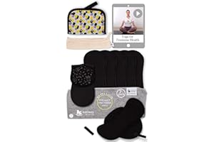 NATISSY Non Slip Reusable Panty Liners for Women Thin; 7-Pack (Medium) Organic Cotton Cloth Panty Liners; Eco Panty Liners Reusable; Daily Washable Pantyliners for Vaginal Discharge, NOT for Period