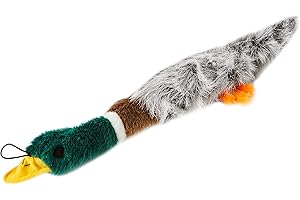 happypet Mad About Pets, Peluche Vuoto, Giocattolo per Cani Germano Reale