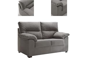Tanuk Sofá DELLING 2 PLAZAS Gris Perla 155x90 2 Plazas Desenfundable Fabricado en España Sistema de Limpieza ACUALINE (Envío y Subida a Domicilio Incluidos)