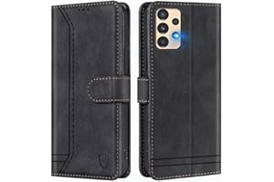 GoodcAcy Funda para Samsung Galaxy A13 5G/A04s, Carcasa Libro con Tapa de Cuero Piel Wallet Case Flip Cover con Kickstand, Hebilla Magnetica, Ranuras para Tarjetas para Galaxy A13 5G/A04s,Negro