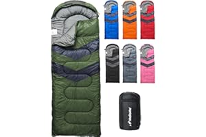 MalloMe Śpiwory dla dorosłych i dzieci, ultralekki śpiwór z plecakiem na piesze wędrówki, zimna pogoda i ciepło, lekki, kompaktowy, letni i zimowy - dziewczęta, chłopcy, 1 i podwójny, dla 2 osób