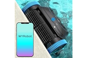 WINNY POOL CLEANER Poolroboter mit Akku (15600-mAh), Kabellos Poolroboter für Boden und Wand, Poolsauger Bodensauger mit 3 Motoren, Hält 180 Minunten Pool Bodensauger Geeignet auch für Wasserlinie Reinigung (Mit APP)