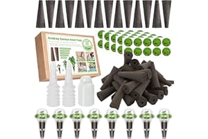 ALUNME 144 spugne per coltivazione, baccelli di sementi di spugne di crescita radicale di ricambio compatibili con AeroGarden, set di spugne di avviamento per sistema idroponica da giardino indoor