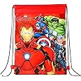 Zawadi Avengers Kids Drawstring PE Swimming Football Sports Travel Gym School Bag Lightweight, Multicolour, 44 x 33 (11055-5600T)