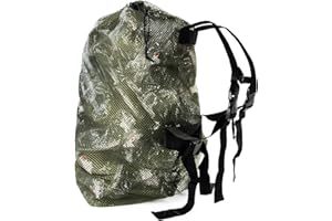 GUGULUZA Bolsa de malla extra grande señuelo ajustable correa de hombro pato ganso pavo paloma aves acuáticas señuelo red mochila verde