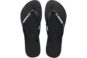 Havaianas - Slim Brasil Logo, Chanclas Cómodas, Duraderas y Ligeras, Homenaje a Brasil, Bandera en Tiras y Suela, Mujer