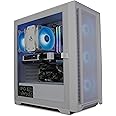 ionz Gaming PC - Desktop Computer, Ryzen 5 5600X, NVIDIA RTX 4060, 16GB RAM, 1TB NVMe SSD, 120mm Air Cooler, Windows 11, 500W 80+ PSU, WiFi, White - KZ22