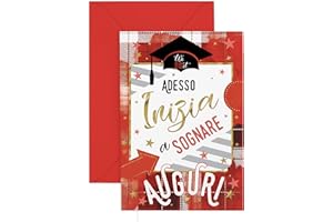 ARKRAFT biglietto auguri laurea portasoldi uomo donna (17 x 12 cm, L02)