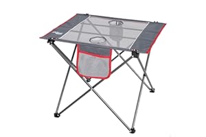 AKTIVE Mesa plegable para camping de poliéster, Medidas 62x50x50cm, ultraligera, cómoda y fácil de transportar, Compacta, mesas para camping, Mesa plegable portátil, Mesa picnic (63026)