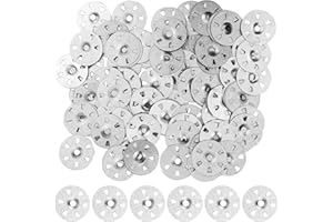 STROLL MOON 100 Pieces Insulation Washers, 35mm Diameter Easy Fix Washers Backer Board Washers for XPS Foam Insulation Boards Wall Floor Ceiling Blocks Rolls loft