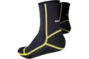 PAWHITS Neoprene Wetsuit Socks, 3mm Sand Proof Beach Booties, Thermal Anti-Slip Water Sock for Scuba Diving Surfing Kayaking