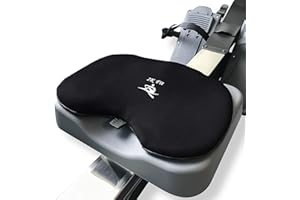 2K Fit Model 3 Gel Seat Cushion for Concept 2 Rowing Machine and Rowing Crew Boat - Minimal Height Change, Super Non-Slip Surface, Black