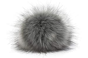 styleBREAKER Kunstfell Bommel für Mützen und Beanies, Fake Fur, Winter Fellbommel 04024161