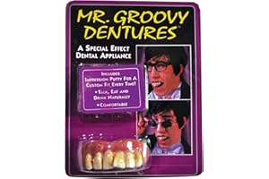 Rubies Mr Groovy False Teeth, Fancy Dress Costume Accessory Halloween