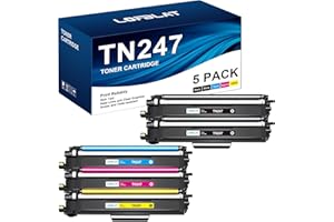 LOFBLAT TN247 TN243CMYK Compatible Cartouche de Toner pour TN 247 TN243 pour Brother DCP L3550CDW MFC-L3750CDW MFC-L3770CDW HL-L3270CDW HL-L3230CDW (Noir Cyan Magenta Jaune, 5-Pack)