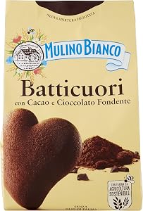 Mulino Bianco Biscotti Frollini Batticuori con Cacao e Cioccolato 350 g