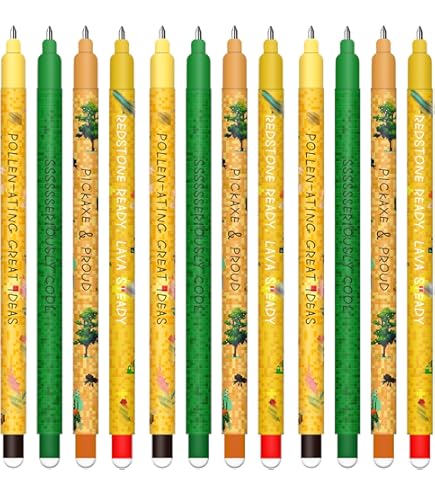 6 Stylos Effaçables à Friction - Encre Thermosensible, Pointe 0,7 Mm, Motifs Animaux
