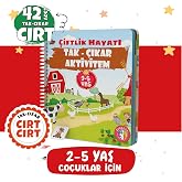 &Ccedil;ocuğumun Cırt Cırtlı Tak - &Ccedil;ıkar &Ccedil;iftlik Hayatı Aktivite Kitabı 2-5 Yaş, 42 Adet Cırt