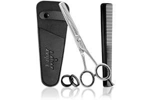 MJW Professionell hårförtunning och klippning Sax Silverfärg Tillverkad av rostfritt stål Barbergalningssax med fast skruv För män Barn och kvinnor (Hair Cutting)