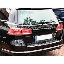 Accesorio VW Passat B7 Variant Protector De Parachoques Trasero Recambo Para VW Passat B7 Combi & Alltrack (2010-2014) - Acero Inoxidable Mate, Protección Borde De Carga Acero Inoxidable Parachoques