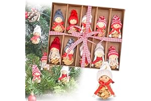 DBPBToU Ozdoby choinkowe, zawieszki, 10 sztuk ozdób choinkowych, zawieszki, bombki bożonarodzeniowe ze słomy, ozdoby bożonarodzeniowe